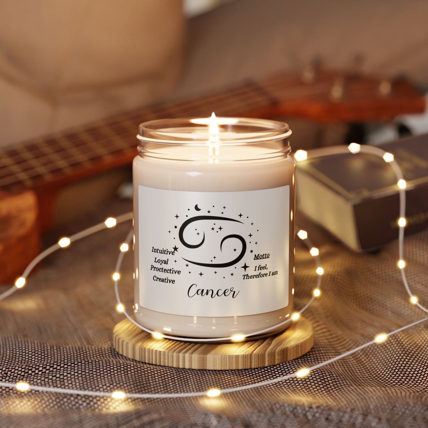 Scented Soy Candle, 9oz CANCER (SOOTHING PRESENCE)