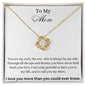 LOVE KNOT NECKLACE | FOR MOM