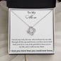 LOVE KNOT NECKLACE | FOR MOM