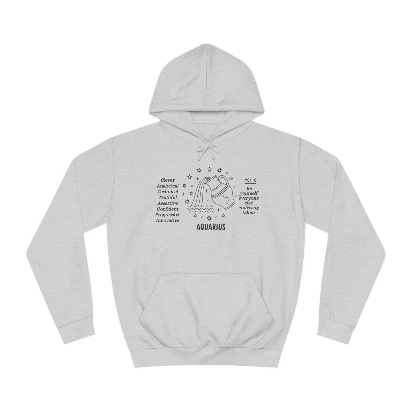 Unisex College Hoodie - Aquarius