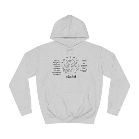 Unisex College Hoodie - Aquarius