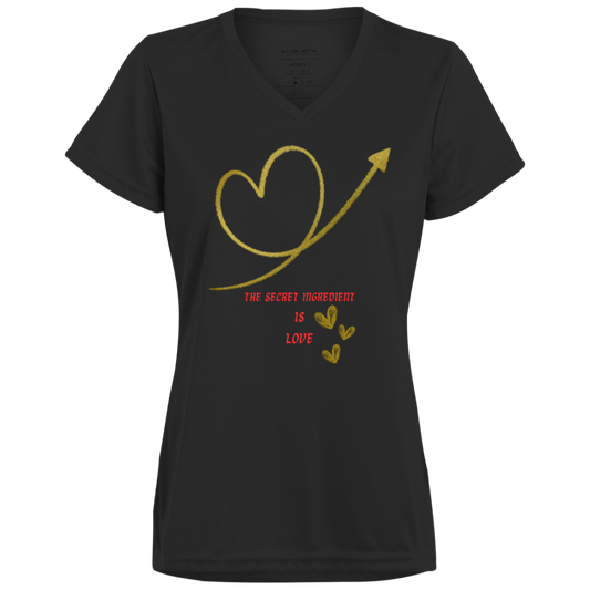 Ladies’ Moisture-Wicking V-Neck Tee