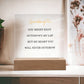 Granddaughter | YOU MIGHT OUTGROW MY LAP | Square Acrylic Plaque